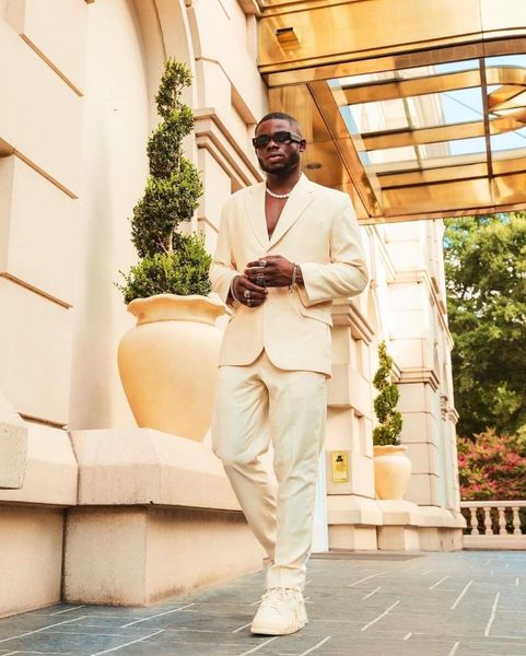 men's suits & blazers 2021 fashion ivory notch lapel luxury tuxedo beach wedding man suit 2 piece formal blazer custom made (jacket+pan, White;black
men's suits & blazers 2021 fashion ivory notch lapel luxury tuxedo beach wedding man suit 2 piece formal blazer custom made (jacket+pan, White;black