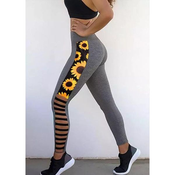 women's leggings high waist women seamless sunflower print patchwork network sweat proof fitness hip roupas feminina ropa mujer, Black
women's leggings high waist women seamless sunflower print patchwork network sweat proof fitness hip roupas feminina ropa mujer, Black