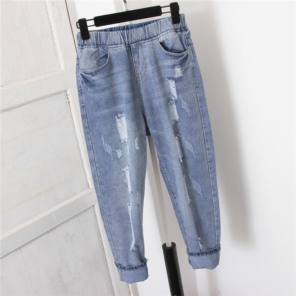 jeans for women mom high elastic waist woman plus size female washed ripped hole denim harem pants women's, Blue
jeans for women mom high elastic waist woman plus size female washed ripped hole denim harem pants women's, Blue