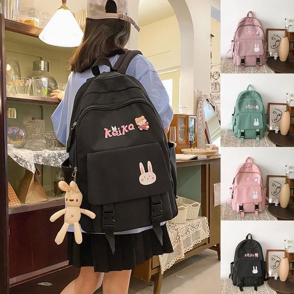 school bags pendant for teenage girl kawaii backpack women nylon cute rucksack female college student bag book
school bags pendant for teenage girl kawaii backpack women nylon cute rucksack female college student bag book