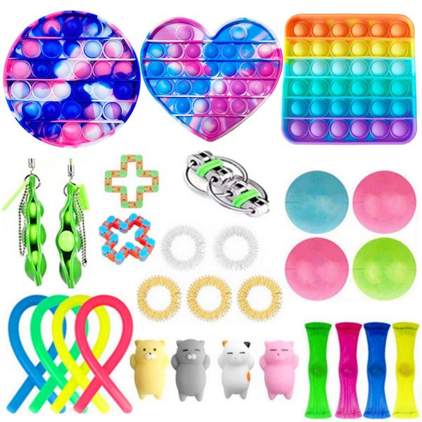 26/28/29PCS Fidget Toys Anti Stress Set Stretchy Strings PopIt Popit Gift Pack Adults Children Squishy Sensory Antistress Relief
26/28/29PCS Fidget Toys Anti Stress Set Stretchy Strings PopIt Popit Gift Pack Adults Children Squishy Sensory Antistress Relief