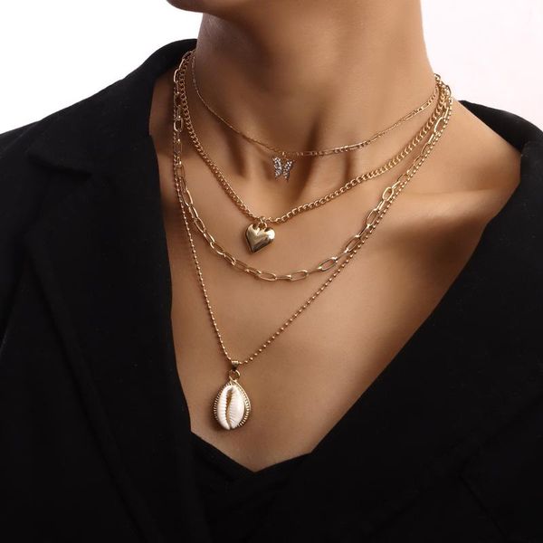 pendant necklaces butterfly heart shell pendants for women gold color layered necklace female 2021 fashion jewelry clavicle chain short, Silver
pendant necklaces butterfly heart shell pendants for women gold color layered necklace female 2021 fashion jewelry clavicle chain short, Silver