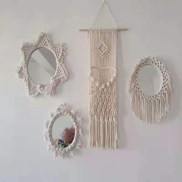mirrors decoration makeup mirror wall hanging bohemian style cotton rope woven nordic handmade creative
mirrors decoration makeup mirror wall hanging bohemian style cotton rope woven nordic handmade creative