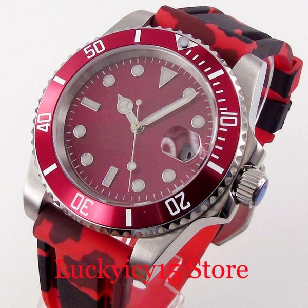 wristwatches bliger dress 40mm sub red nh35a 21 jewels miyota 8215 selfwinding men watch automatic alloy insert screwdown crown, Slivery;brown
wristwatches bliger dress 40mm sub red nh35a 21 jewels miyota 8215 selfwinding men watch automatic alloy insert screwdown crown, Slivery;brown