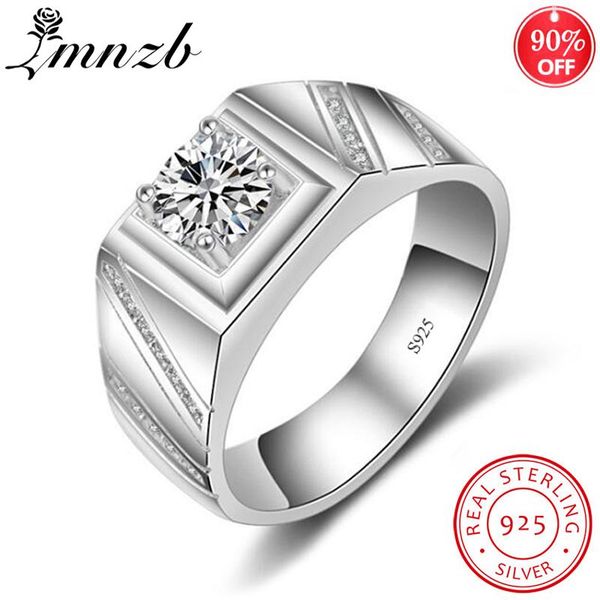 cluster rings lmnzb original genuine 925 silver for men 1 ct 6mm cz diamond engagement wedding ring fine jewelry gift lm006, Golden;silver
cluster rings lmnzb original genuine 925 silver for men 1 ct 6mm cz diamond engagement wedding ring fine jewelry gift lm006, Golden;silver