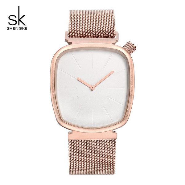 wristwatches shengke rose gold watches women creative dial ladies wrist watch 2021 stainless steel for #840, Slivery;brown
wristwatches shengke rose gold watches women creative dial ladies wrist watch 2021 stainless steel for #840, Slivery;brown