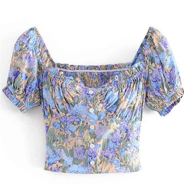 square neck women t shirt short puff sleeve backless crop ladies summer purple casual elegant 210524, White
square neck women t shirt short puff sleeve backless crop ladies summer purple casual elegant 210524, White