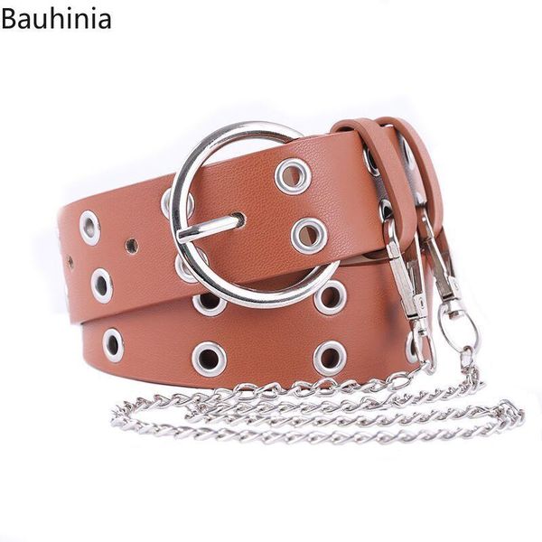 belts vintage women punk chain belt black double single eyelet grommet leather buckle female ladies waist jeans, Black;brown
belts vintage women punk chain belt black double single eyelet grommet leather buckle female ladies waist jeans, Black;brown