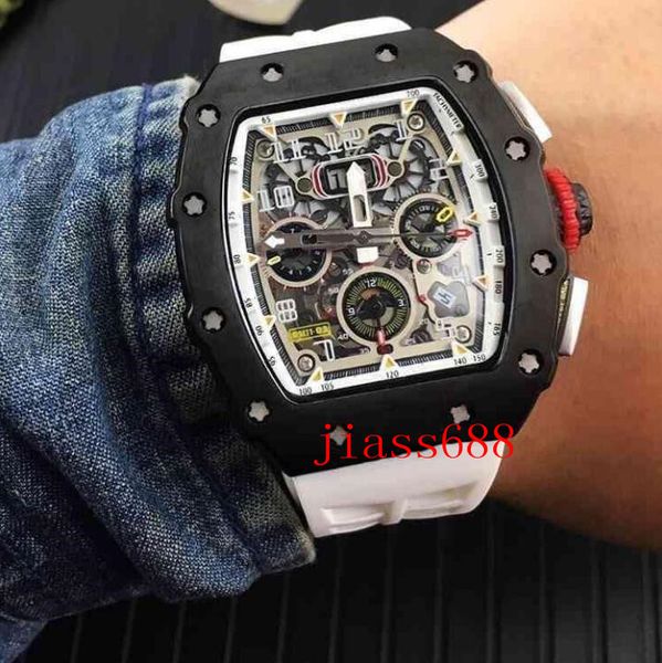luxury mens automatic mechanical watch full black case yellow red rubber flyback chrono skeleton date limited wristwatch, Slivery;brown
luxury mens automatic mechanical watch full black case yellow red rubber flyback chrono skeleton date limited wristwatch, Slivery;brown