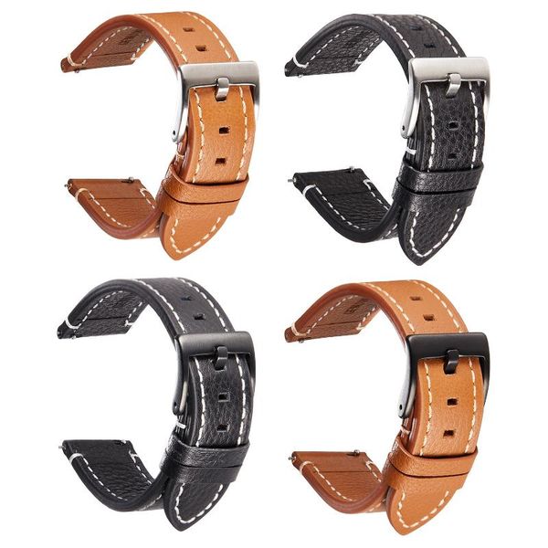 watch bands smart genuine leather quick release strap 18/19/20/21/22mm steel pin buckle band wrist belt bracelet, Black;brown
watch bands smart genuine leather quick release strap 18/19/20/21/22mm steel pin buckle band wrist belt bracelet, Black;brown