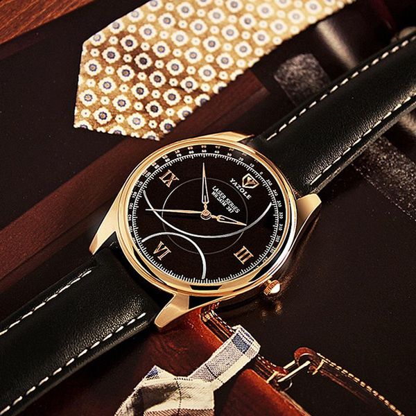 wristwatches yazole brand men's watches fashion simple leather watchband luxury men rose gold wrist watch clock relogio masculino reloj, Slivery;brown
wristwatches yazole brand men's watches fashion simple leather watchband luxury men rose gold wrist watch clock relogio masculino reloj, Slivery;brown