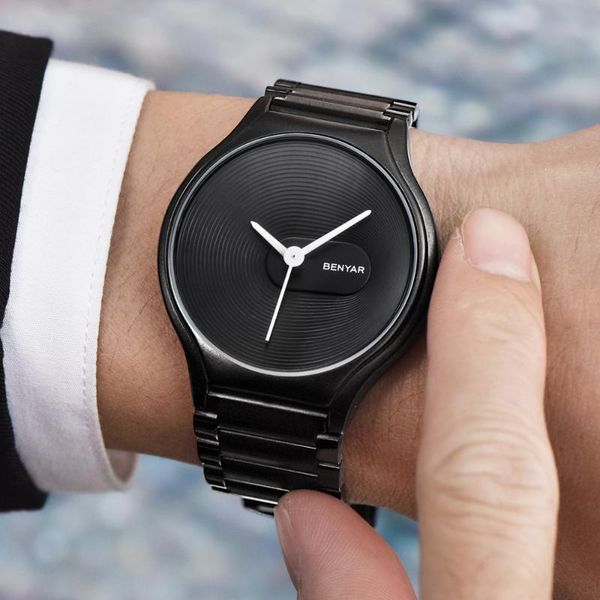 wristwatches black steel bracelet couples watch lover's quartz simple style watches waterproof a541, Slivery;brown
wristwatches black steel bracelet couples watch lover's quartz simple style watches waterproof a541, Slivery;brown