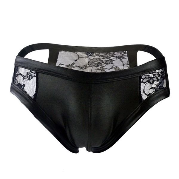 men's lingerie lace hollow open crotch gay underwear erotic leather patchwork male panties cueca, Black;white
men's lingerie lace hollow open crotch gay underwear erotic leather patchwork male panties cueca, Black;white