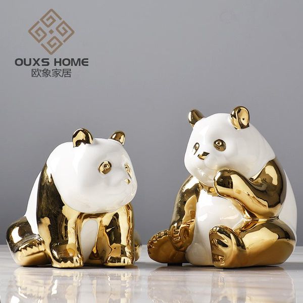decorative objects & figurines modern simple golden panda ceramic furnishing piece light luxury creative living room tv cabinet household cr
decorative objects & figurines modern simple golden panda ceramic furnishing piece light luxury creative living room tv cabinet household cr