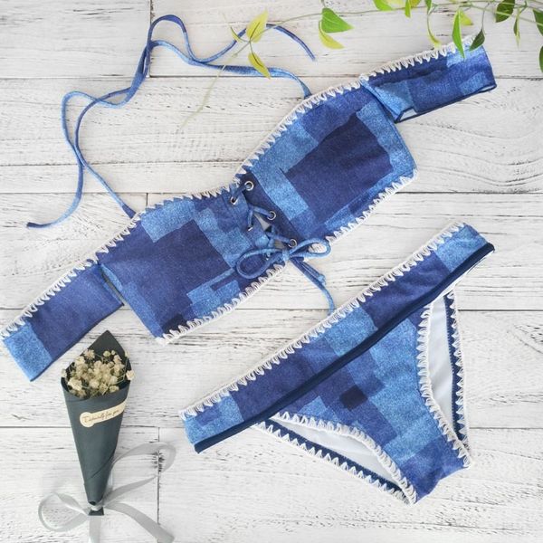 2021 new off shoulder bikini set women swimsuit crochet bikini set blue knitted women biquini swimwear female beachby ai
2021 new off shoulder bikini set women swimsuit crochet bikini set blue knitted women biquini swimwear female beachby ai