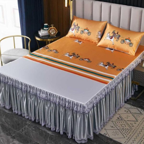sheets & sets fashion nobility textile 3pcs (1bed skirt + 2pcs case)bed sheet for king/queen thicken bed bedding comfortable f0727
sheets & sets fashion nobility textile 3pcs (1bed skirt + 2pcs case)bed sheet for king/queen thicken bed bedding comfortable f0727
