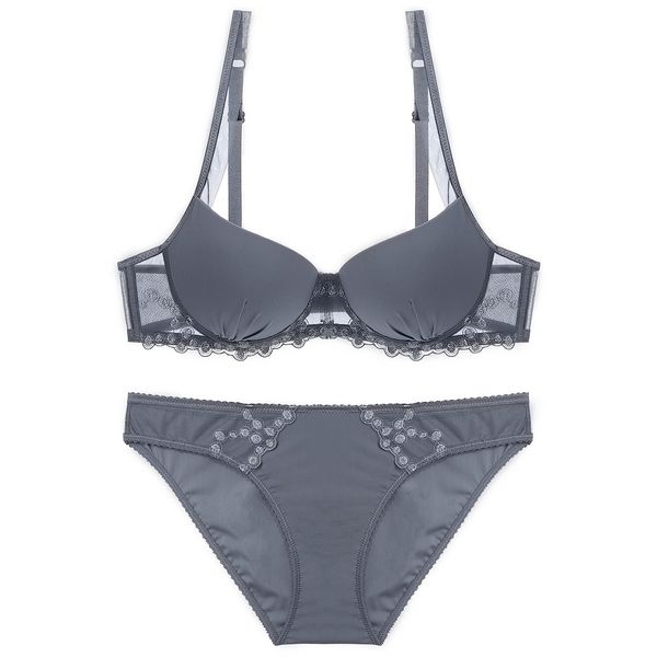 bra set 1631 women's underwear satin embroidery ee smooth thin cotton, Red;black
bra set 1631 women's underwear satin embroidery ee smooth thin cotton, Red;black