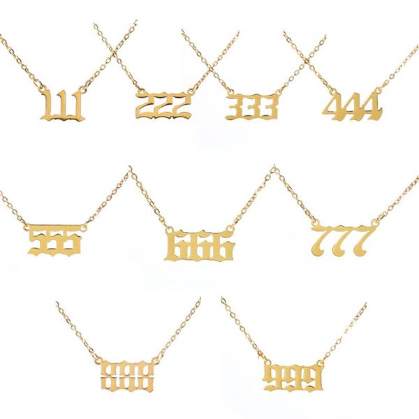 pendant necklaces layer stainless steel number necklace style single 111-999 fashion metal gold for men and women, Silver
pendant necklaces layer stainless steel number necklace style single 111-999 fashion metal gold for men and women, Silver
