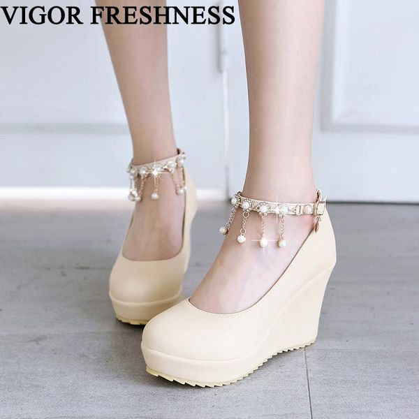 dress shoes vigor freshness platform woman pumps wedge heels autumn spring height increasing rivet my353, Black
dress shoes vigor freshness platform woman pumps wedge heels autumn spring height increasing rivet my353, Black