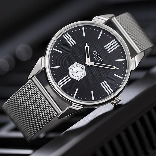 wristwatches yazole luxury fashion business men watch independent seconds dial stainless steel mesh strap life waterproof quartz movement 43, Slivery;brown
wristwatches yazole luxury fashion business men watch independent seconds dial stainless steel mesh strap life waterproof quartz movement 43, Slivery;brown