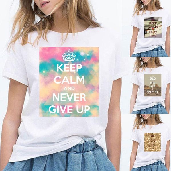 keep calm never give up quotes t-shirt women casual white loose short sleeve tshirt clothes women's
keep calm never give up quotes t-shirt women casual white loose short sleeve tshirt clothes women's