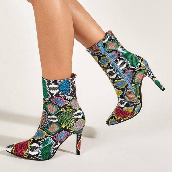 boots arrivals multi snake veins chic winter shoes women thin high heels office ladies party ankle female, Black
boots arrivals multi snake veins chic winter shoes women thin high heels office ladies party ankle female, Black