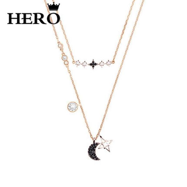 chains hero original copy 1:1swa moon star necklace logo gift preferred package manufacturers wholesale, Silver
chains hero original copy 1:1swa moon star necklace logo gift preferred package manufacturers wholesale, Silver