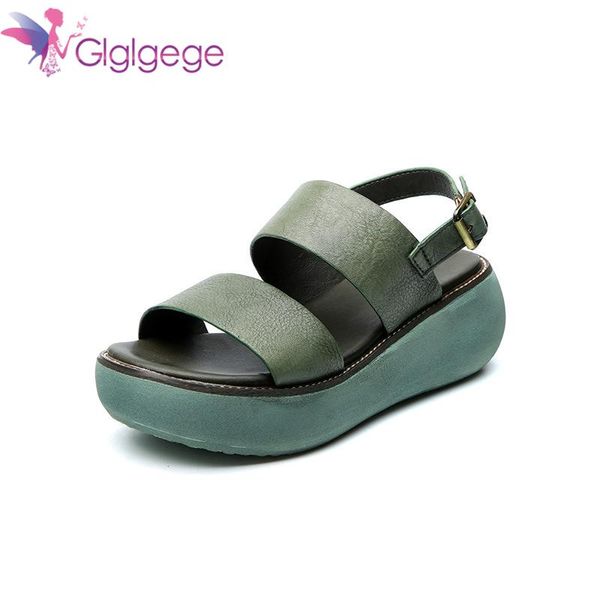 glglgege 2021 women fish mouth non-slip platform slope high heels sandals genuine leather roman shoes female, Black
glglgege 2021 women fish mouth non-slip platform slope high heels sandals genuine leather roman shoes female, Black