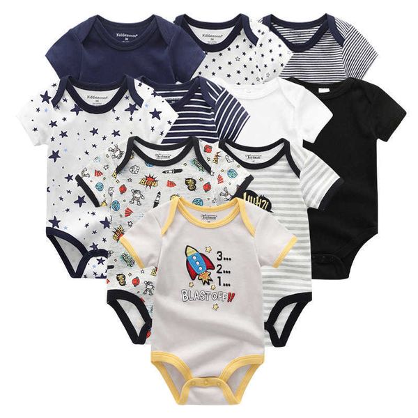 10pcs born baby girl clothes solid cartoon cotton pure jumpsuit baby boy clothes print short sleeve ropa 210722, Blue
10pcs born baby girl clothes solid cartoon cotton pure jumpsuit baby boy clothes print short sleeve ropa 210722, Blue