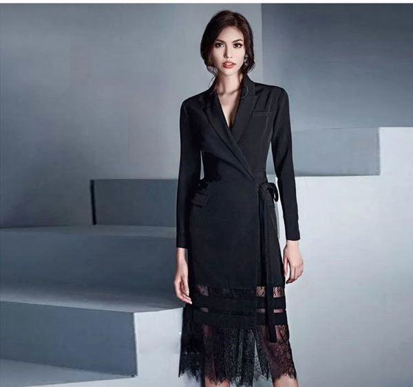 casual dresses spring lace up blazer patchwork dress women fashion long sleeve hollow out empire mid phhn, Black;gray
casual dresses spring lace up blazer patchwork dress women fashion long sleeve hollow out empire mid phhn, Black;gray