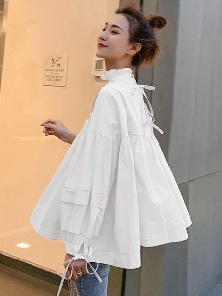 daily elegant buff bow womens blouses loose causal summer bohemian high street beach femme fashion, White
daily elegant buff bow womens blouses loose causal summer bohemian high street beach femme fashion, White