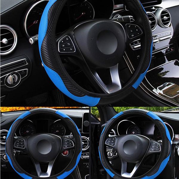 car steering wheel cover anti slip pu leather covers suitable 37-38cm acarbon fiber decoratio accessories
car steering wheel cover anti slip pu leather covers suitable 37-38cm acarbon fiber decoratio accessories