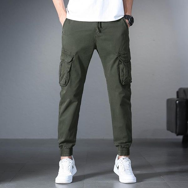 men's pants large size plus spring autumn men elastic waist multi pocket long baggy straight cargo jogger trousers male, Black
men's pants large size plus spring autumn men elastic waist multi pocket long baggy straight cargo jogger trousers male, Black
