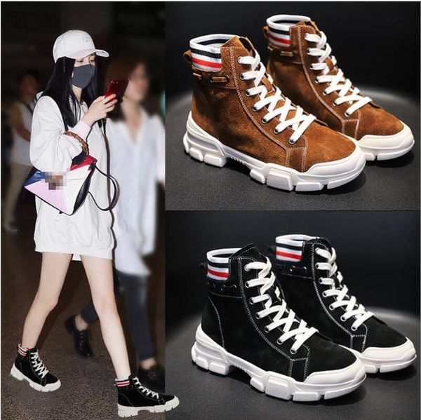 boots women shoes 2021 spring genuine female suede booties british lace retro trend naked 35-40, Black
boots women shoes 2021 spring genuine female suede booties british lace retro trend naked 35-40, Black
