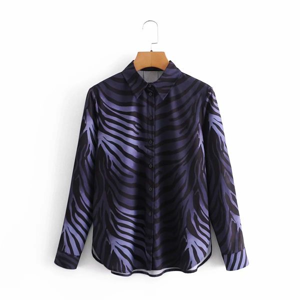 women animal striped printed shirt long sleeves fashion chic lady woman blouse femme mujer blusas 210420, White
women animal striped printed shirt long sleeves fashion chic lady woman blouse femme mujer blusas 210420, White