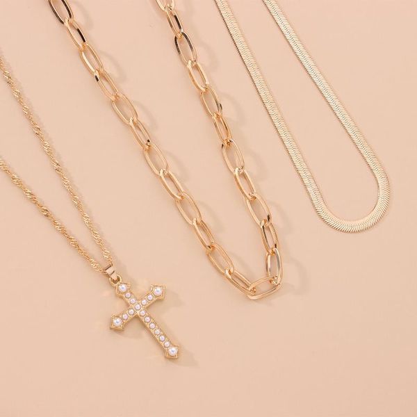 pendant necklaces christ jesus cross pearl beads necklace fashion multilayer charm clavicle chain jewelry gift for men women, Silver
pendant necklaces christ jesus cross pearl beads necklace fashion multilayer charm clavicle chain jewelry gift for men women, Silver