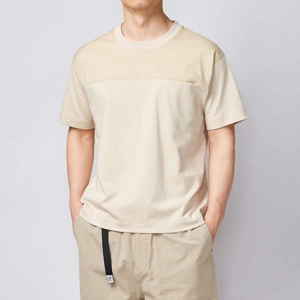 2021 summer combed cotton short sleeve t-shirt men's solid color loose drop shoulder stitching 70112, White;black
2021 summer combed cotton short sleeve t-shirt men's solid color loose drop shoulder stitching 70112, White;black
