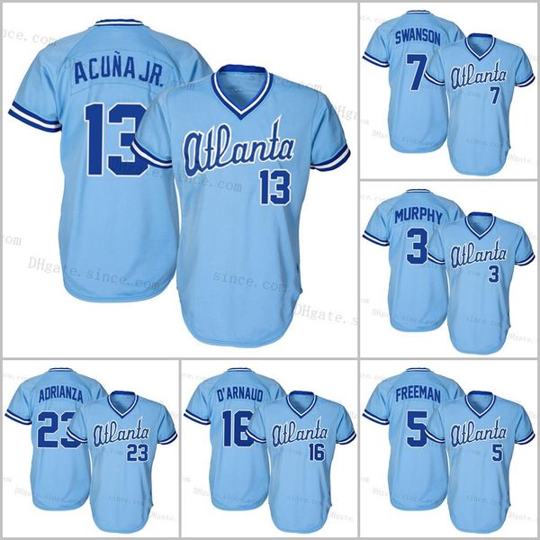 13 ronald acuna jr. 2021 atlanta marcell ozuna jersey 1981 braves ozzie albies austin riley freddie an dansby swanson mccann light blue, Blue;black
13 ronald acuna jr. 2021 atlanta marcell ozuna jersey 1981 braves ozzie albies austin riley freddie an dansby swanson mccann light blue, Blue;black