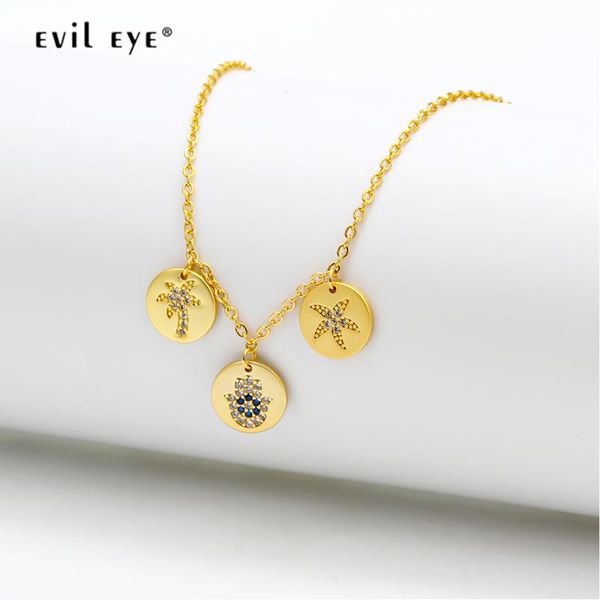 pendant necklaces evil eye round necklace gold color chain micro pave starfish tree hamsa hand jewelry for women female ey6466, Silver
pendant necklaces evil eye round necklace gold color chain micro pave starfish tree hamsa hand jewelry for women female ey6466, Silver