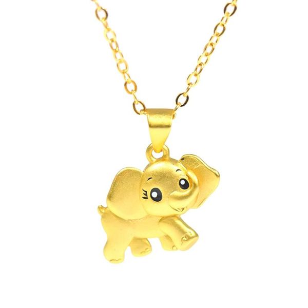 women cute little elephant gold color pendant necklace engagement jewelry necklaces, Silver
women cute little elephant gold color pendant necklace engagement jewelry necklaces, Silver