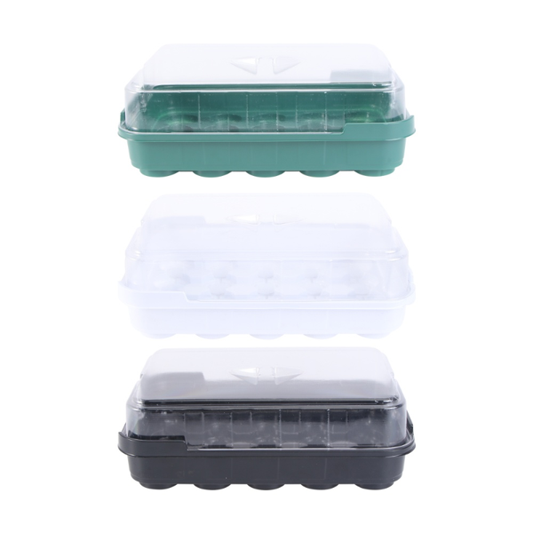 sets 20 holes plant germination boxes planting tray (green, white, black) planters & pots
sets 20 holes plant germination boxes planting tray (green, white, black) planters & pots