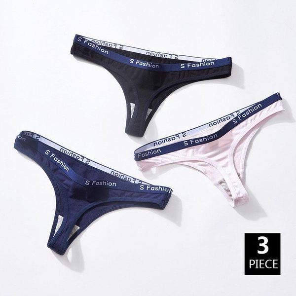 3pcs/lot cotton women g-string low waist seamless soft thongs letter print fashion female t-back underwear panties women's, Black;pink
3pcs/lot cotton women g-string low waist seamless soft thongs letter print fashion female t-back underwear panties women's, Black;pink