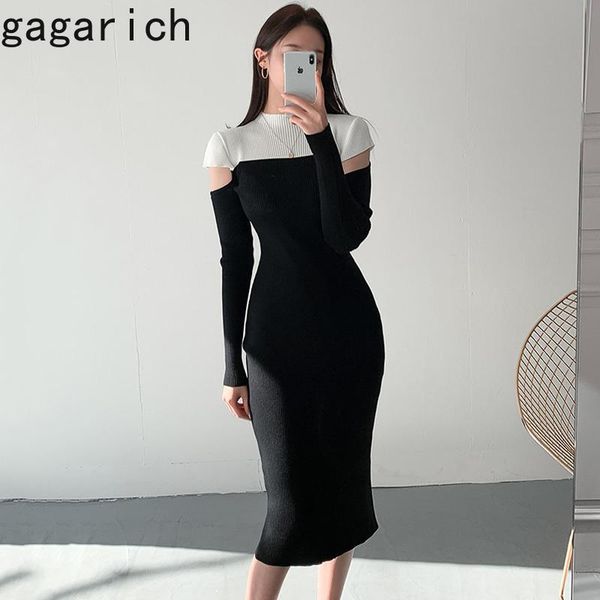 casual dresses gagarich women 2021 winter autumn korean chic french elegant shoulder-hollowed contrasted-color female knitted vestidos, Black;gray
casual dresses gagarich women 2021 winter autumn korean chic french elegant shoulder-hollowed contrasted-color female knitted vestidos, Black;gray