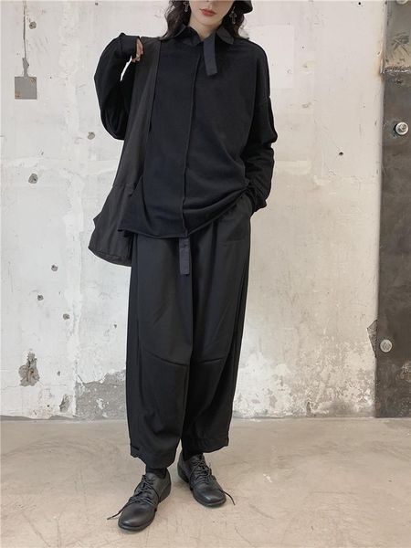 women's pants & capris japan style women harem ankle length loose solid gothic streetwear dark straight trousers female ropa mujer, Black;white
women's pants & capris japan style women harem ankle length loose solid gothic streetwear dark straight trousers female ropa mujer, Black;white