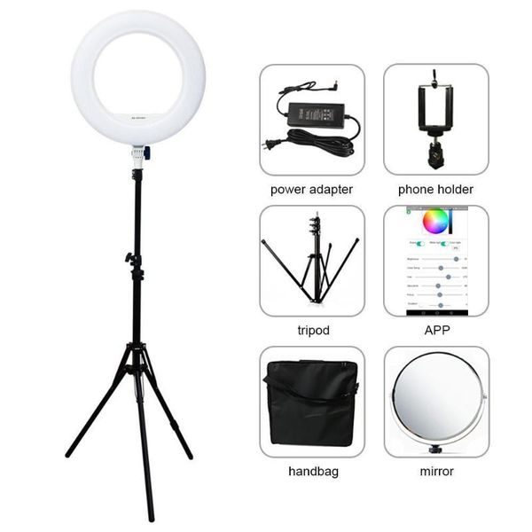 flash heads yidoblo qs-480dii bluetooth app control pography ring lamp 18" 480pcs led light warm & cold color adjustable
flash heads yidoblo qs-480dii bluetooth app control pography ring lamp 18" 480pcs led light warm & cold color adjustable