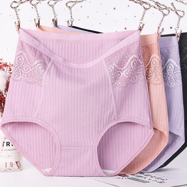 women's panties 3pcs/lot xl~6xl high waist abdomen cotton briefs plus size striped lace underwear lingerie antibacterial underpants, Black;pink
women's panties 3pcs/lot xl~6xl high waist abdomen cotton briefs plus size striped lace underwear lingerie antibacterial underpants, Black;pink