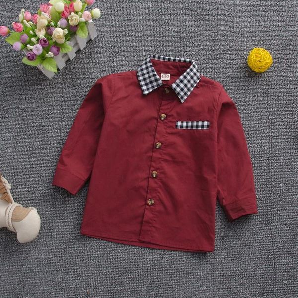 shirts boys the baby shirt solid plaid long sleeve color button clothes blouse boy, White;black
shirts boys the baby shirt solid plaid long sleeve color button clothes blouse boy, White;black