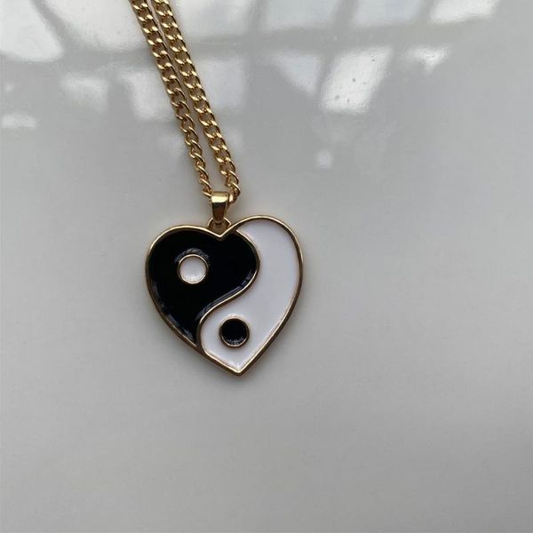 pendant necklaces punk vintage love gossip color matching dripping oil necklace heart for women girl fashion jewelry gifts, Silver
pendant necklaces punk vintage love gossip color matching dripping oil necklace heart for women girl fashion jewelry gifts, Silver