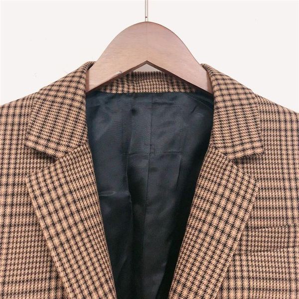 autumn woman vintage slim suit coat houndstooth office ladies long-sleeved buttons french brand casual pocket jacket women women's suit, White;black
autumn woman vintage slim suit coat houndstooth office ladies long-sleeved buttons french brand casual pocket jacket women women's suit, White;black