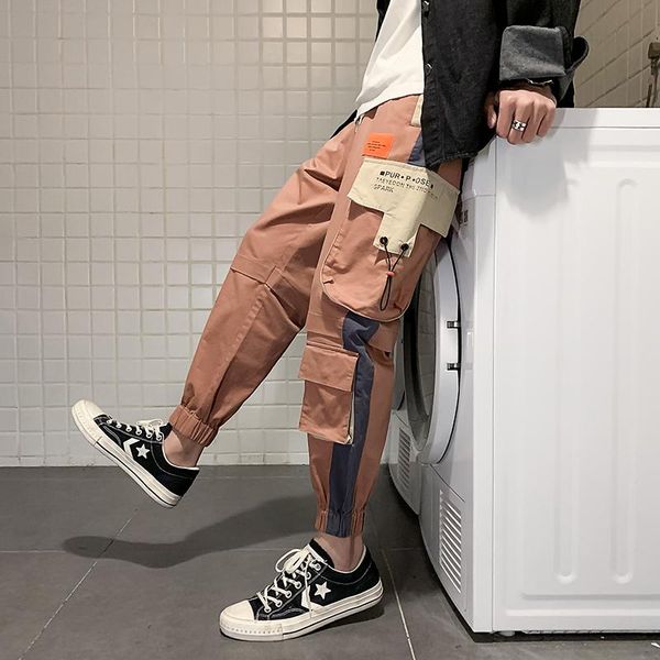 mens cargo pants men 2021 red side pockets baggy joggers hip hop japanese streetwear trousers jogging for men's, Black
mens cargo pants men 2021 red side pockets baggy joggers hip hop japanese streetwear trousers jogging for men's, Black